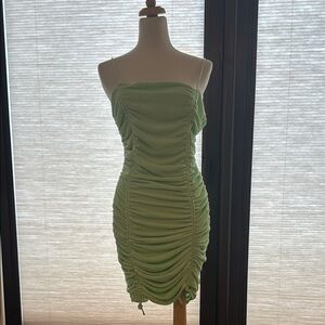 Sabo Skirt Strapless Lime Dress